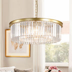 Lampadario Lumiere Crystal Halo che emana fascino hollywoodiano in nero o oro