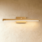 Copper Wood Bathroom Vanity Wall Lamp With Walnut Or Natural Finish