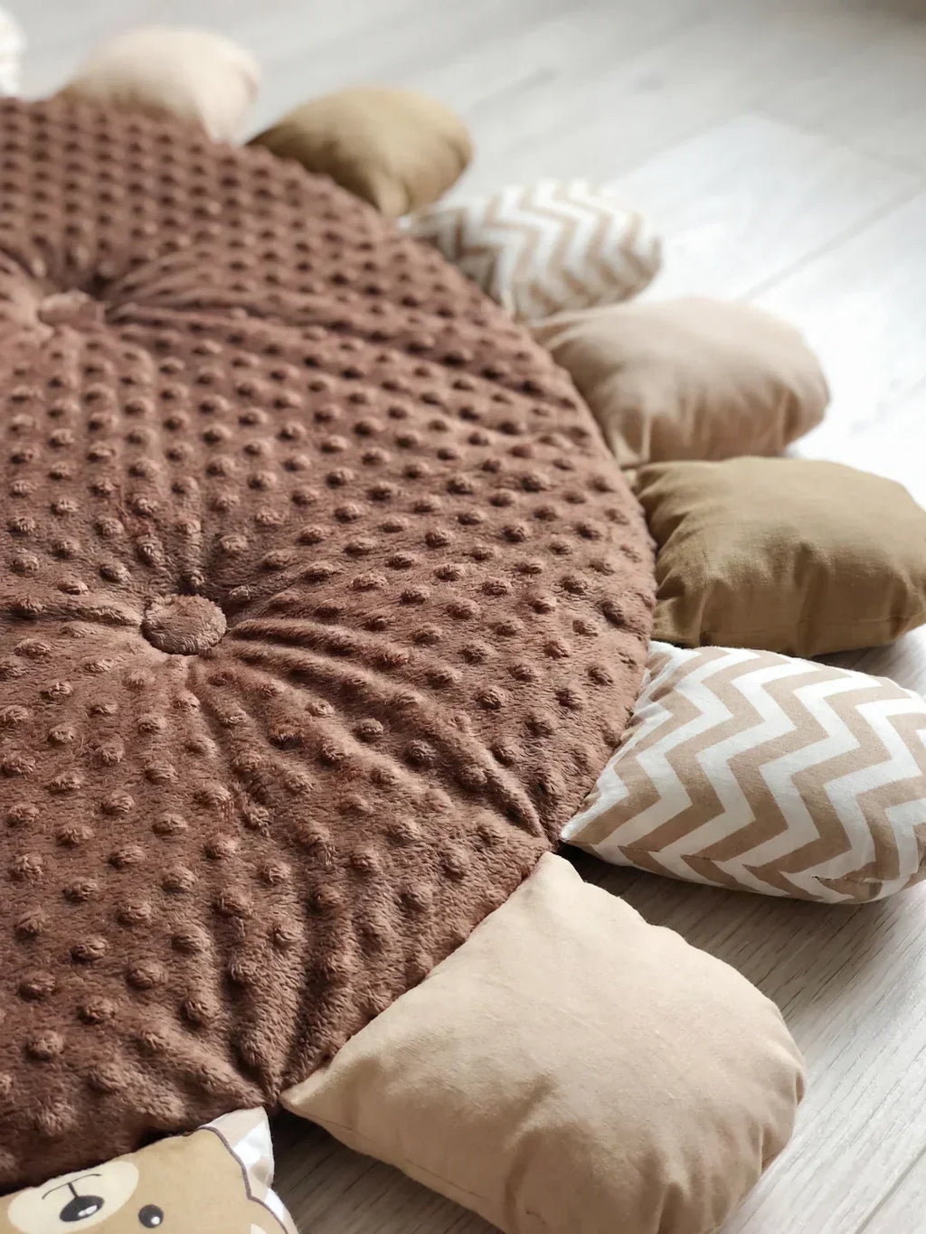 حصيرة لعب مبطنة للأطفال من القطن المبطّن، 120 × 120cm