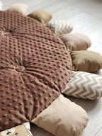حصيرة لعب مبطنة للأطفال من القطن المبطّن، 120 × 120cm