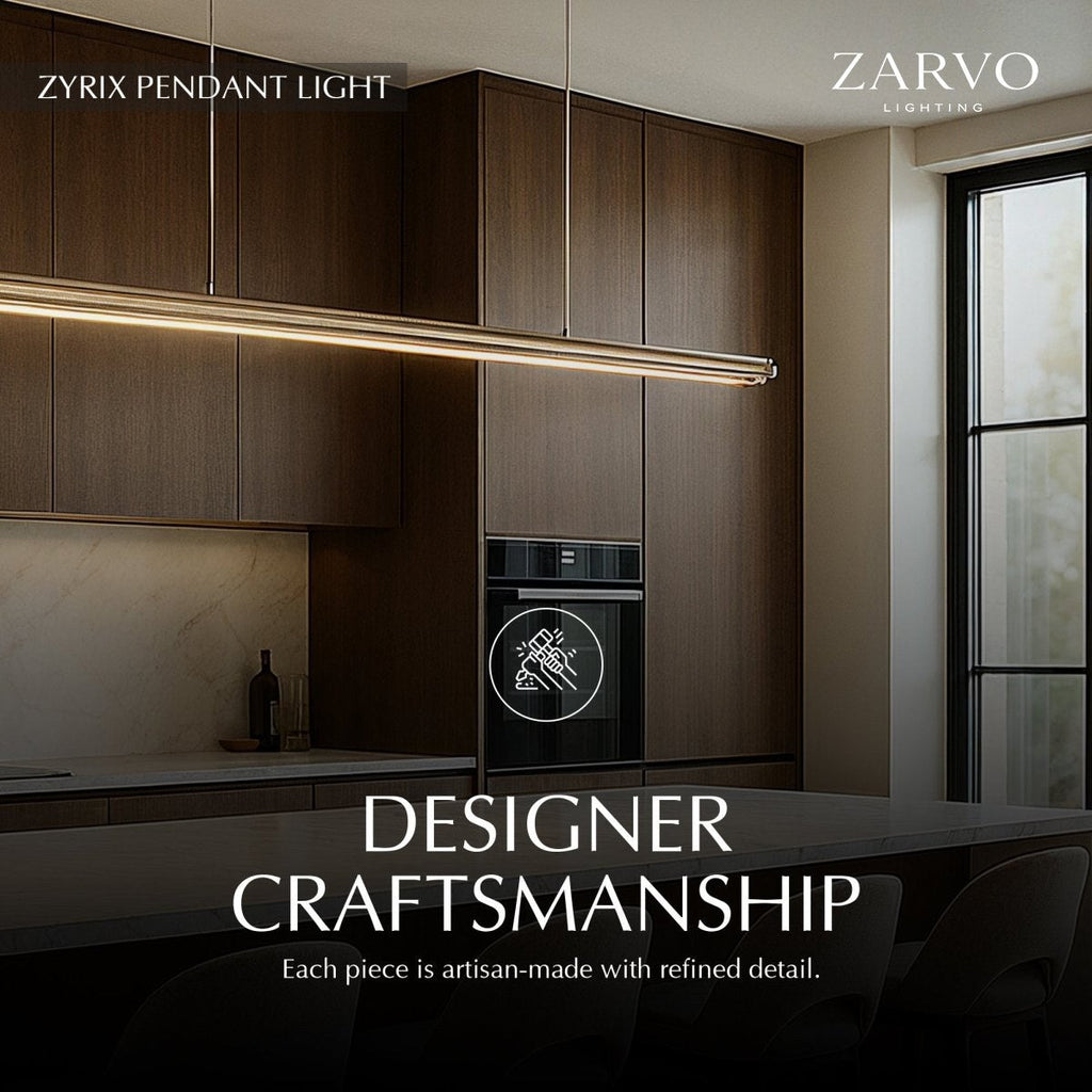 AeroLux lineární LED závěsné světlo s minimalistickým kovovým rámem